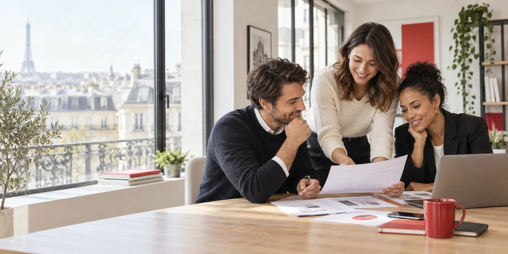 Entrepreneurs réunis autour d’un projet d’entreprise